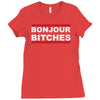 bonjour bitches Ladies Fitted T-Shirt