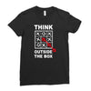 think outside the box Ladies Fitted T-Shirt