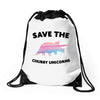 Save The Chubby Unicorns Drawstring Bags