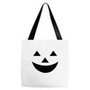face pumpkin Tote Bags