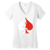 sexy poker Women's V-Neck T-Shirt
