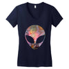 Psychic Alien Galaxy Women's V-Neck T-Shirt