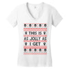 Emo Gothic Ugly Christmas Sweater Women's V-Neck T-Shirt