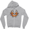 pumpkin face Zipper Hoodie