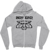 angry beaver Zipper Hoodie