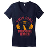 This Girl Loves Yorkshire Terriers Women's V-Neck T-Shirt