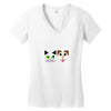cat and dog Women's V-Neck T-Shirt