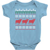 cow christmas Baby Bodysuit