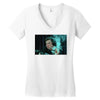 elon musk smoke Women's V-Neck T-Shirt