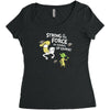 strong is the force of course Women's Triblend Scoop T-shirt