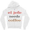 el jefe needs coffee Zipper Hoodie