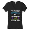 you can't buy happiness, but you can adopt a cat and that's pretty muc Women's V-Neck T-Shirt