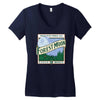 forest moon Women's V-Neck T-Shirt