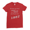 best men are born in 1957   60th birthday Ladies Fitted T-Shirt