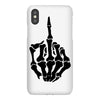 middle finger skeleton bone skull grafitti art iPhoneX