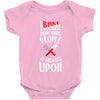 i bake because punching people is frowned upon Baby Onesie