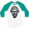 hipter skull 3/4 Sleeve Shirt
