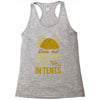 dude that camp trip in tents funny Racerback Tank