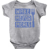 wake me for meals Baby Onesie