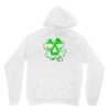 celtic green clover skull patch, irish biker patches Unisex Hoodie