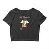my boxer is my valentine1 Crop Top