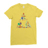 zelda item triforce Ladies Fitted T-Shirt