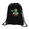 breaking bricks Drawstring Bags