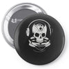 astronaut skull Pin-back button