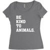 Be Kind To Animals Women's Triblend Scoop T-shirt