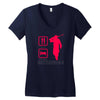 eat sleep battlefield Women's V-Neck T-Shirt
