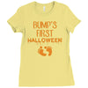 bump's first halloween Ladies Fitted T-Shirt