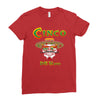 cinco de mayo badass skull Ladies Fitted T-Shirt