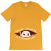 October Peeking Out Baby Boy T-Shirt