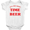 it's the most wonderful time for a beer Baby Bodysuit
