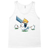 mighty hero atop a chicken Tank Top