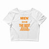 all men are created equal but only the best are born in january 1 Crop Top