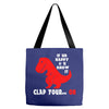 funny dino Tote Bags