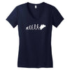 'evolution motorcycle' funny Women's V-Neck T-Shirt
