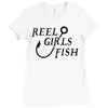 reel girls fish Ladies Fitted T-Shirt