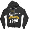 queens are born in 1990 Zipper Hoodie