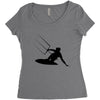 kitesurfing Women's Triblend Scoop T-shirt