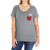 saitama pocket Ladies Curvy T-Shirt