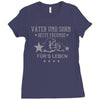 vater und sohn beste freunde Ladies Fitted T-Shirt