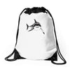 sharks with frickin laser beams t shirt soft funny austin powers tee d Drawstring Bags
