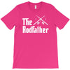 the rodfather   mens funny fishing T-Shirt