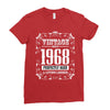 vintage made in 1968 perfectly aged a living legend Ladies Fitted T-Shirt