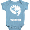 power to the people fist revolution Baby Onesie