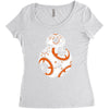 calavera droid Women's Triblend Scoop T-shirt