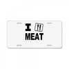i eat meat License Plate