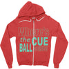 snooker where's the cue ball going Zipper Hoodie